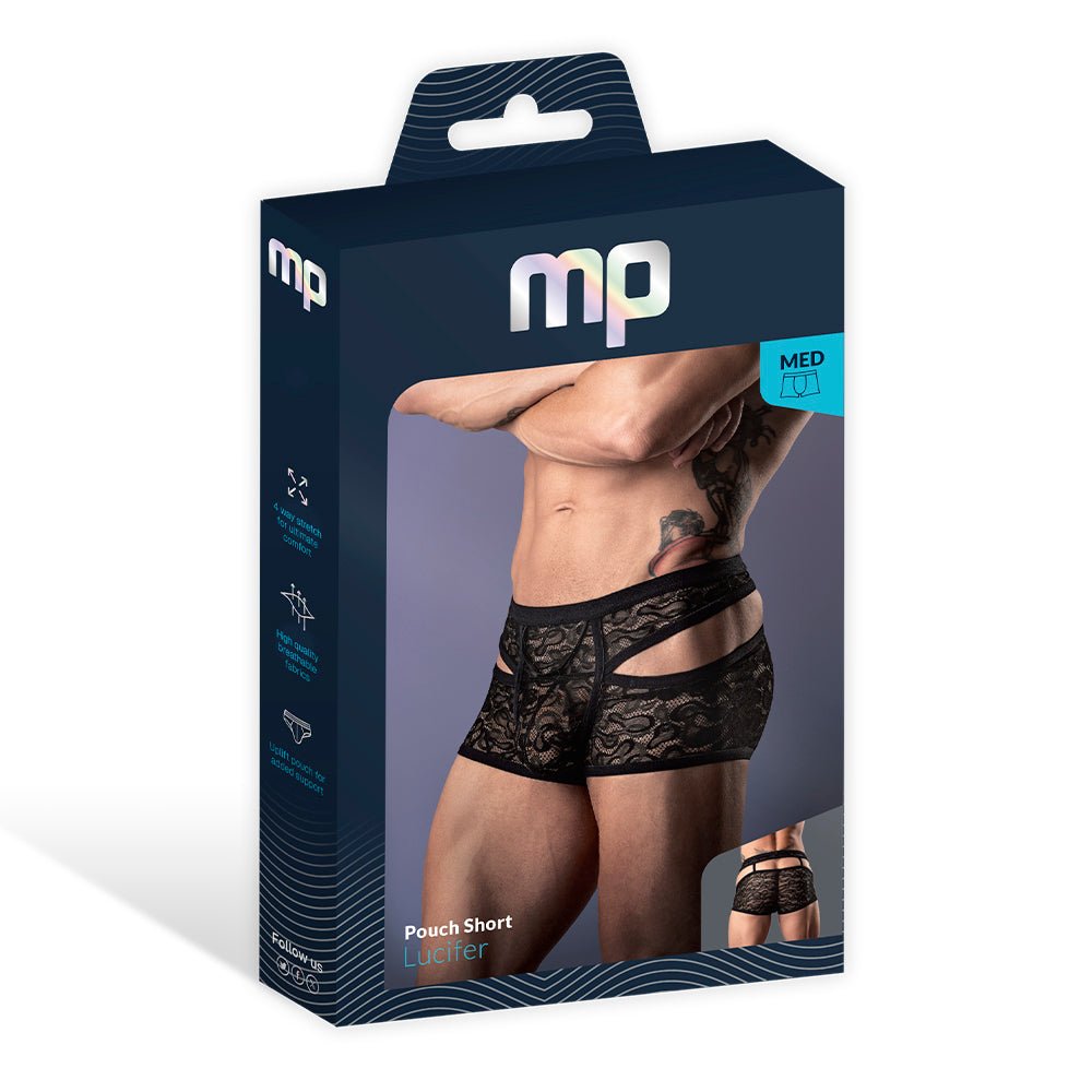 Male Power Lucifer Cutout Short Black XL - Image 6