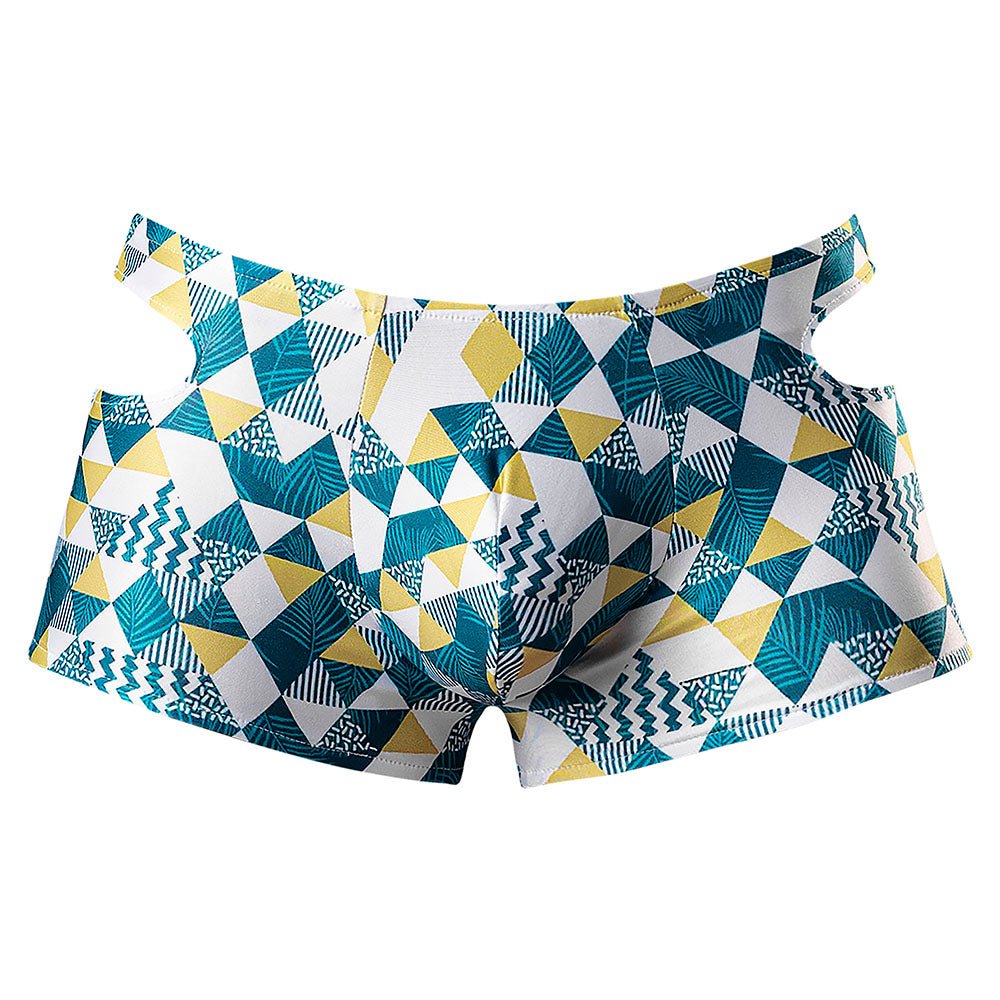 Male Power Cut It Out! Cutout Mini Short Blue/White S - Image 4