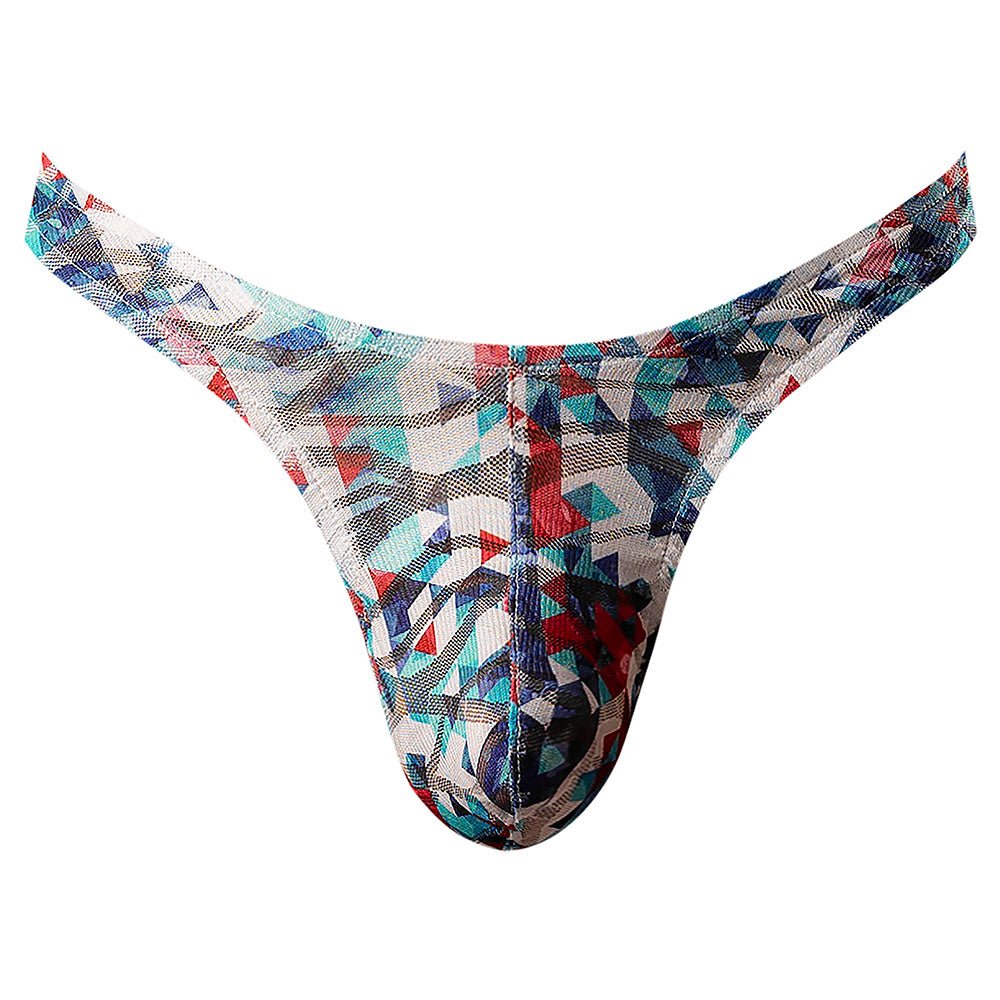 Male Power Your Lace Or Mine Bong Thong Geometric L/XL - Image 4