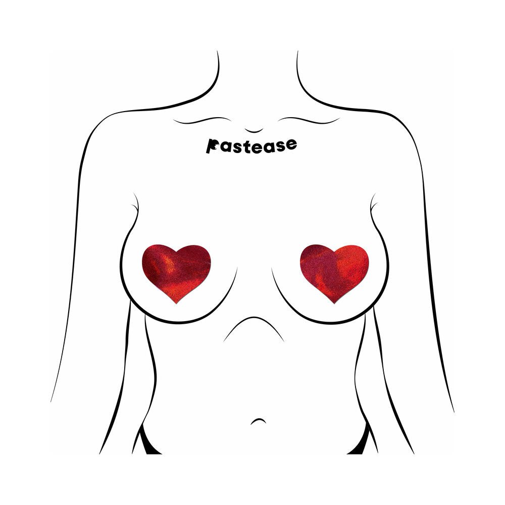 Pastease Everyday Reusable: Liquid Red Heart Pasties - Image 2
