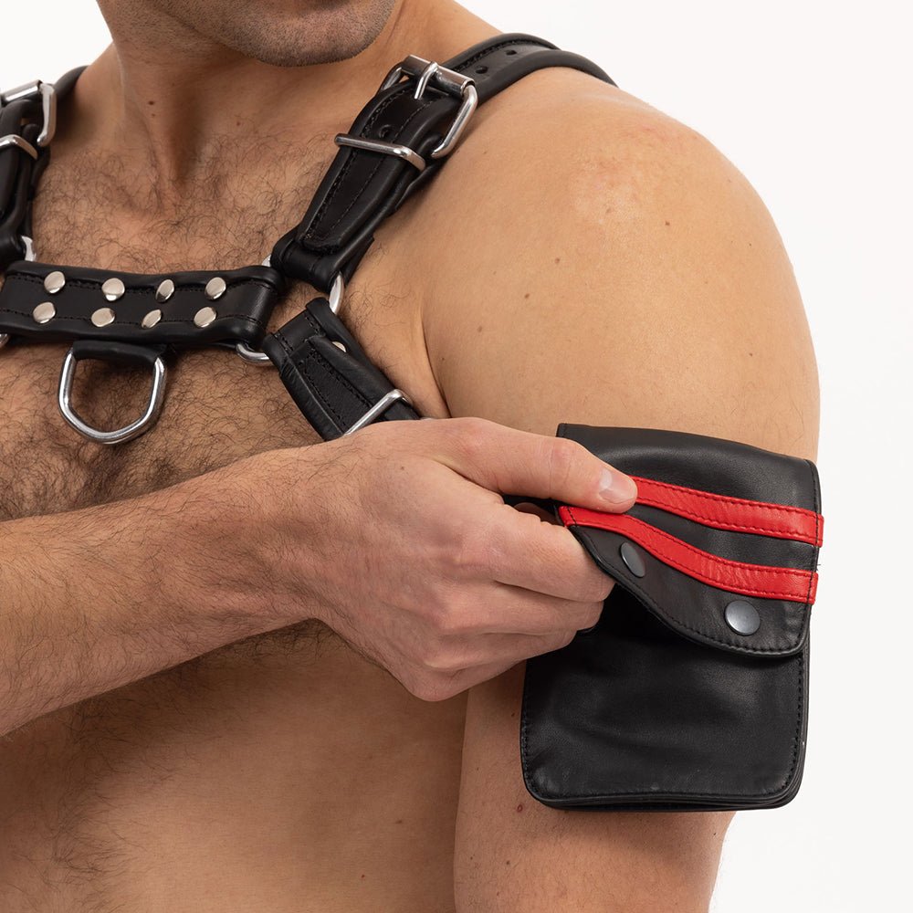 Prowler RED Leather Wallet Black/Red - Image 2