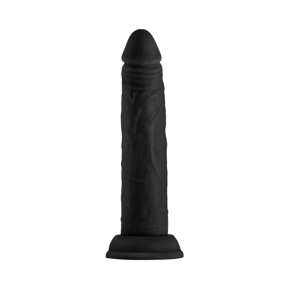 Shaft Model J 7.5 in. Liquid Silicone Dong Black - Image 3