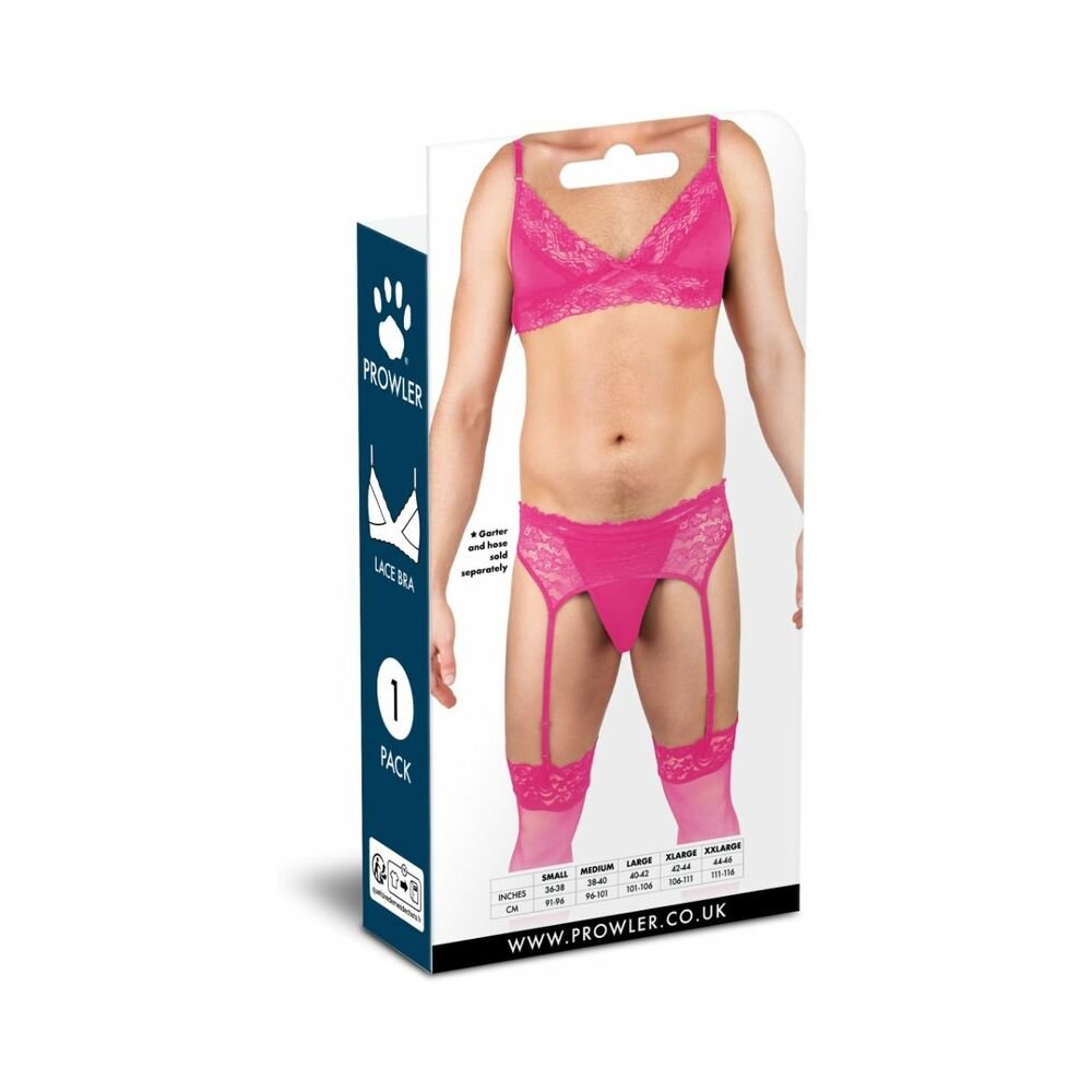 Prowler Lace Bra Pink L - Image 3