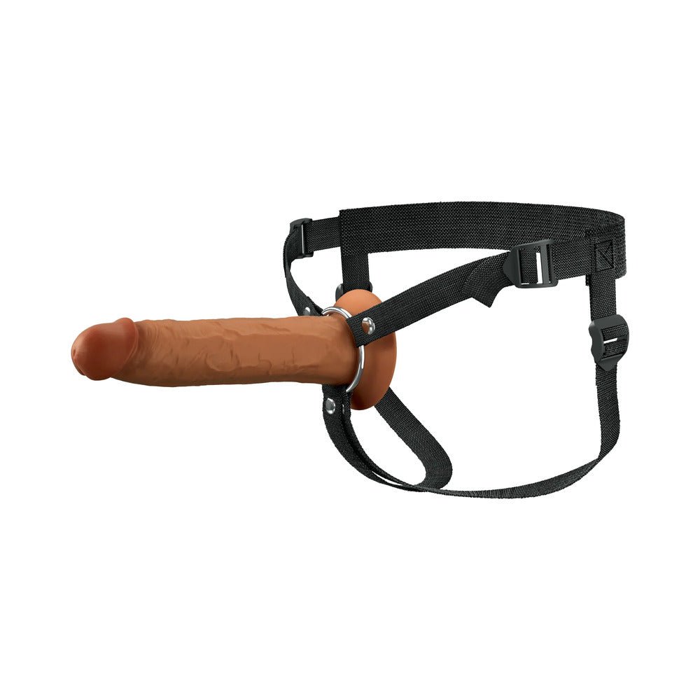 Fantasy X-Tensions Elite Silicone Hollow Strap-On Dual Density 9in Brown - Image 5