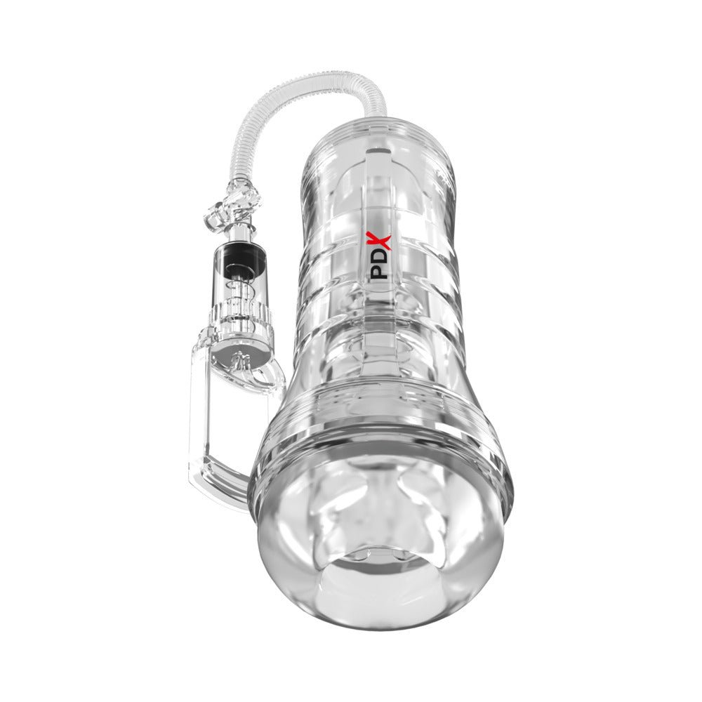PDX Elite ViewTube Vac XXL Pump See Thru EZ-Grip Pump Stroker Clear - Image 2