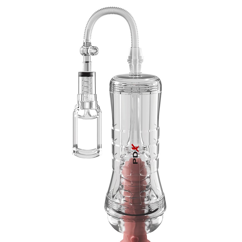 PDX Elite ViewTube Vac XXL Pump See Thru EZ-Grip Pump Stroker Clear - Image 3
