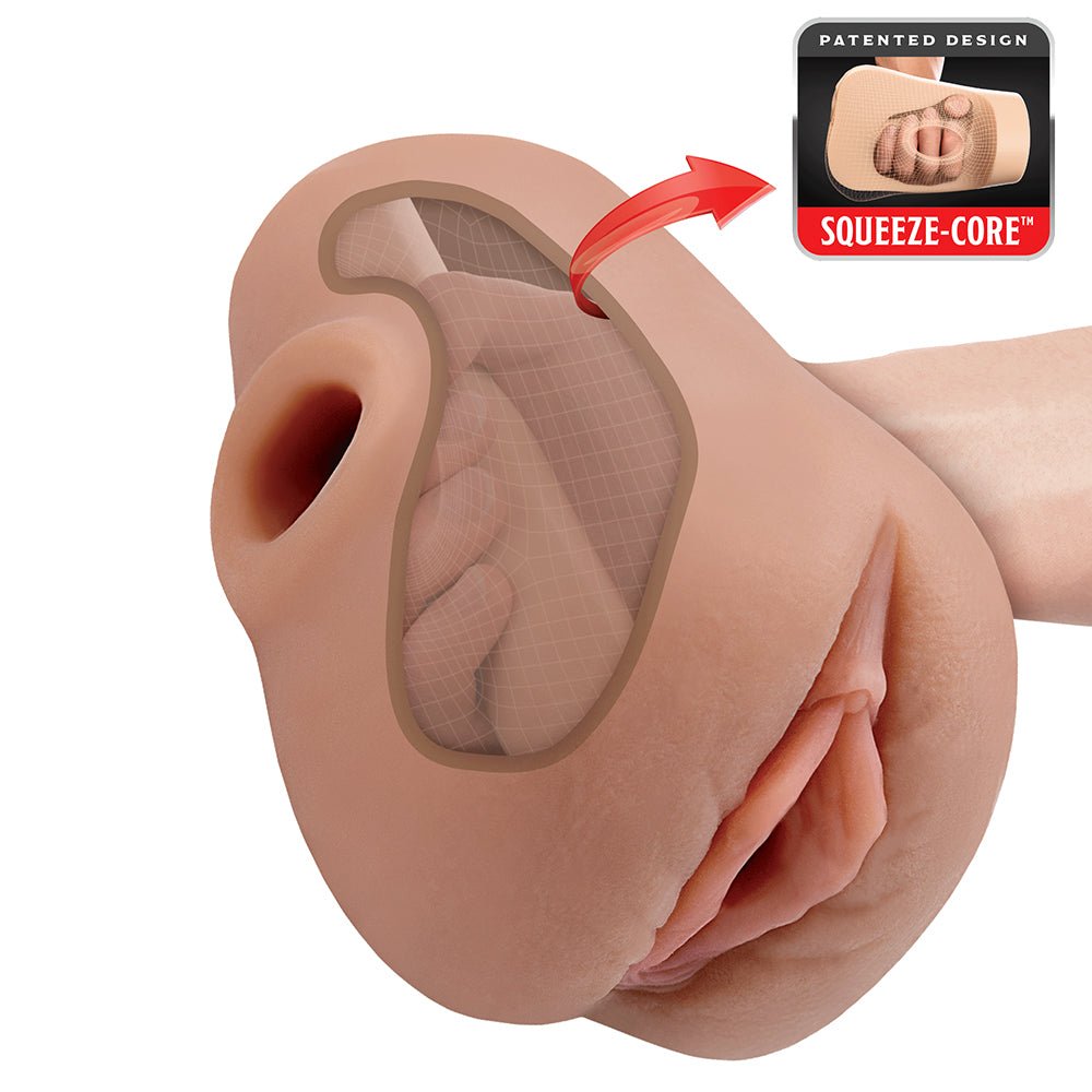PDX Plus Pussy Pounder Squeeze Stroker Brown - Image 4