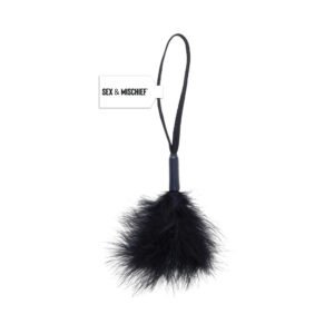 Sportsheets Sex & Mischief Peaches ''n CreaMe Wrist Feather Tickler Black