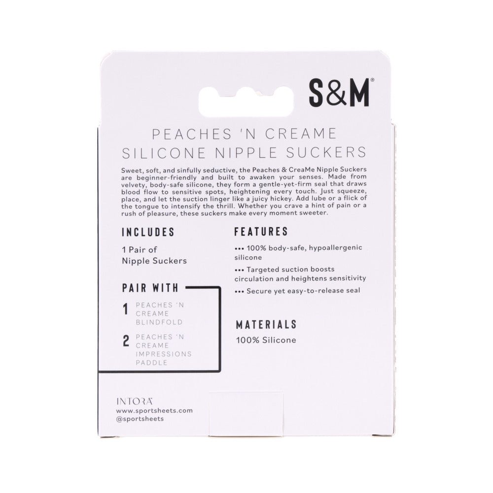 Sportsheets Sex & Mischief Peaches ''n CreaMe Silicone Nipple Suckers - Image 6