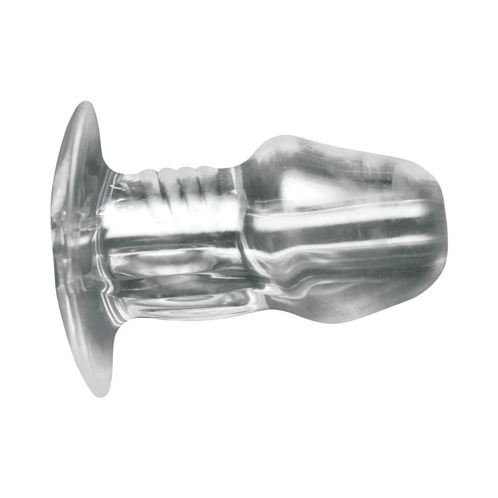 Master Series Dicked Clear Hollow Anal Plug Medium - Image 4