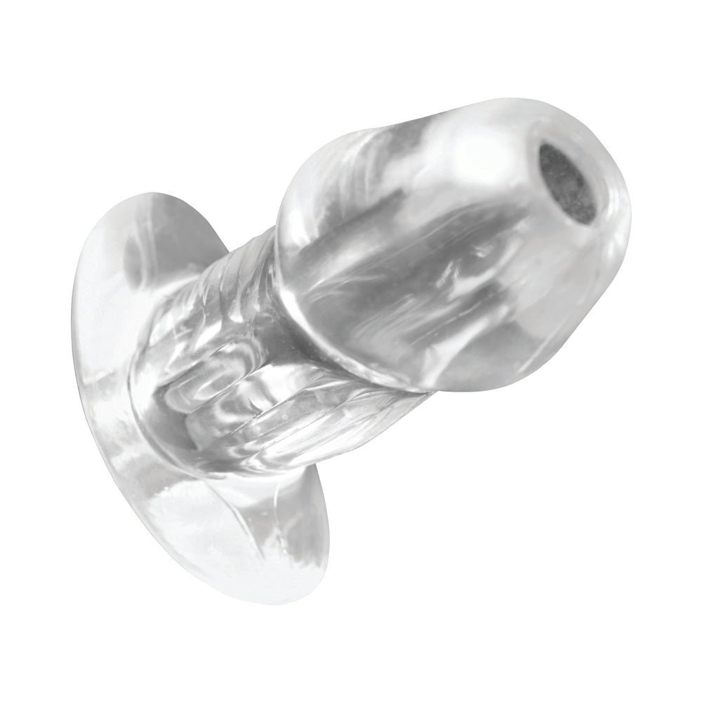 Master Series Dicked Clear Hollow Anal Plug Medium - Image 5
