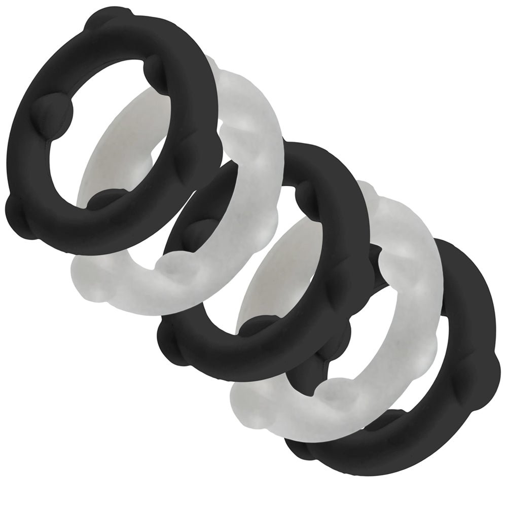 Oxballs Gearheads 5-Pack Spinner Rings Black/Vapor - Image 2