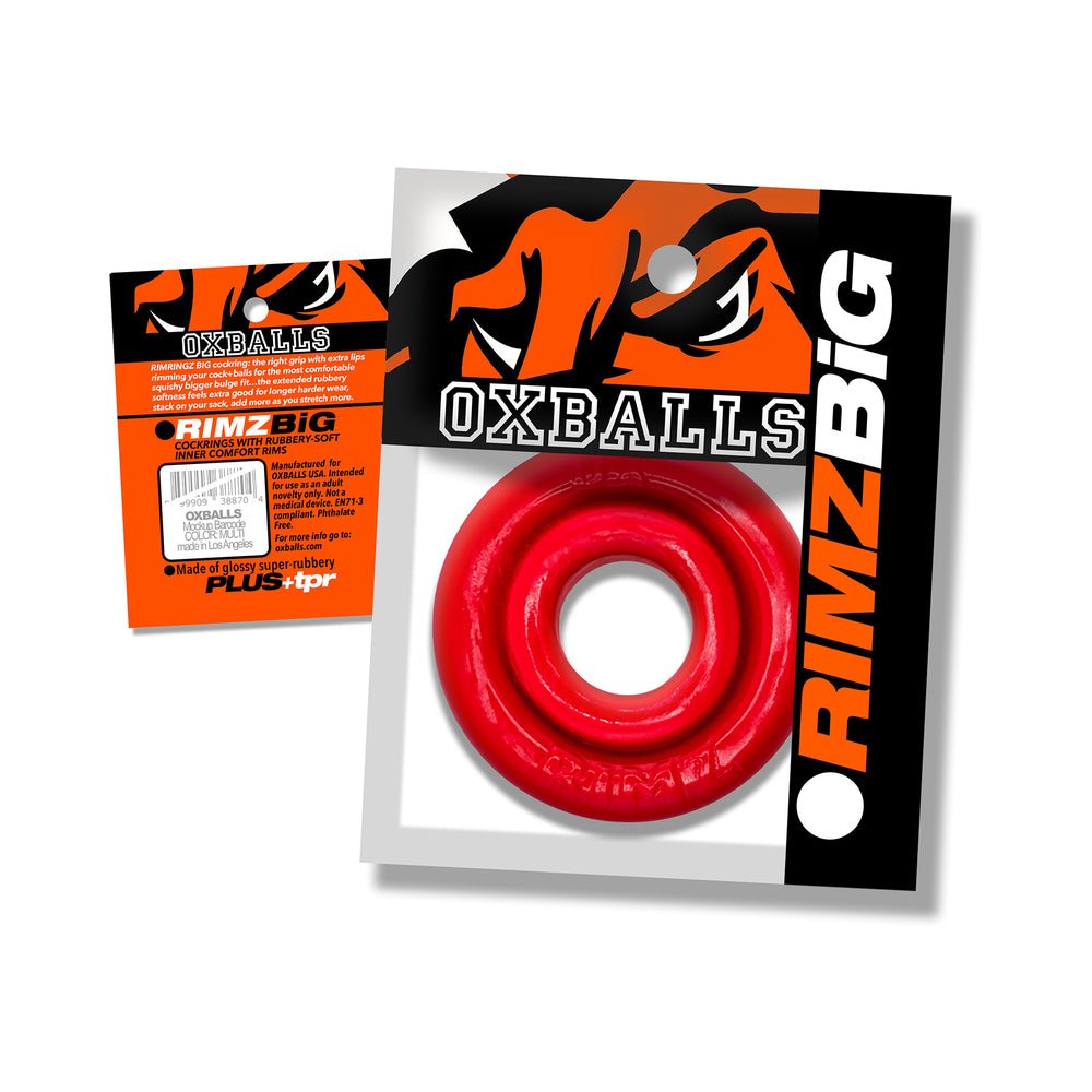 Oxballs Rimz Big Single Ring Red - Image 2