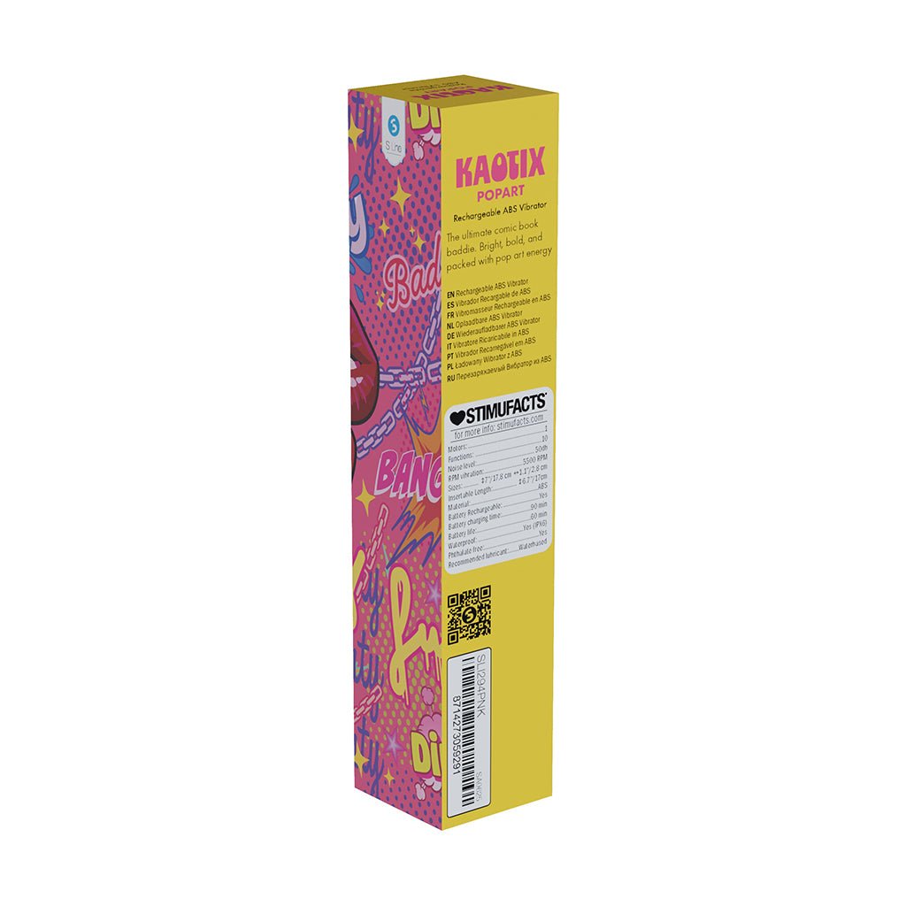 SLI Kaotix Pop Art Rechargeable Vibrator Pink - Image 3