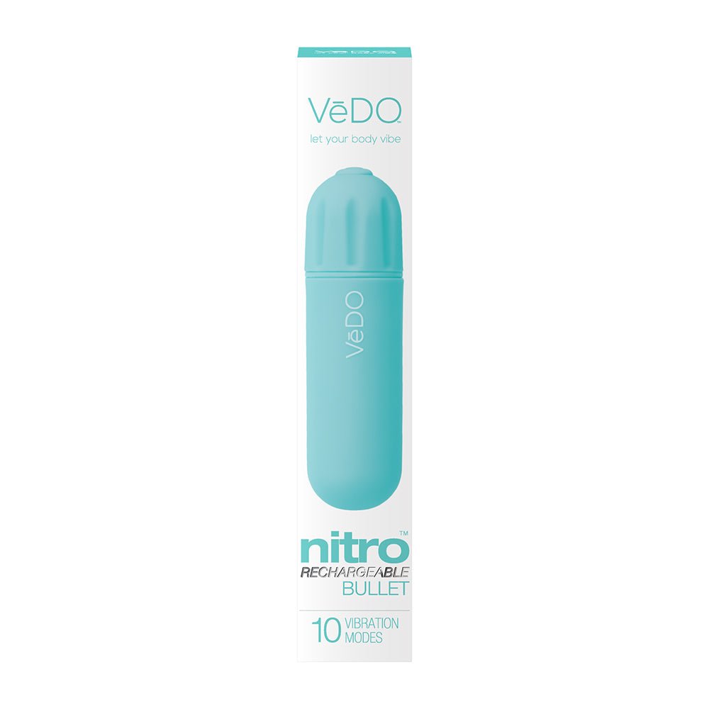 VeDO Nitro Rechargeable Bullet Vibe Turquoise - Image 5