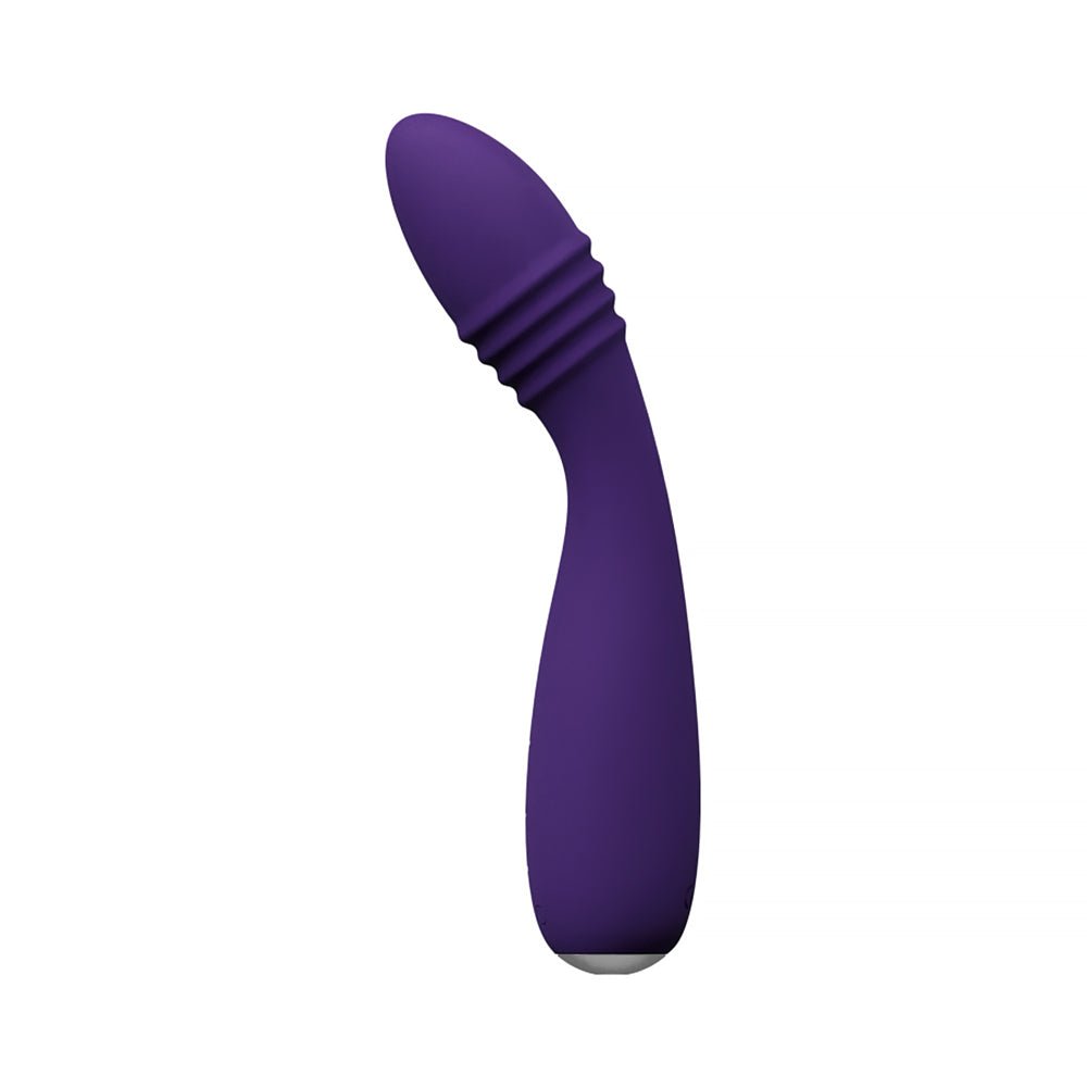 VeDO Ohni Rechargeable G-Spot Thrusting Vibe Purple - Image 3