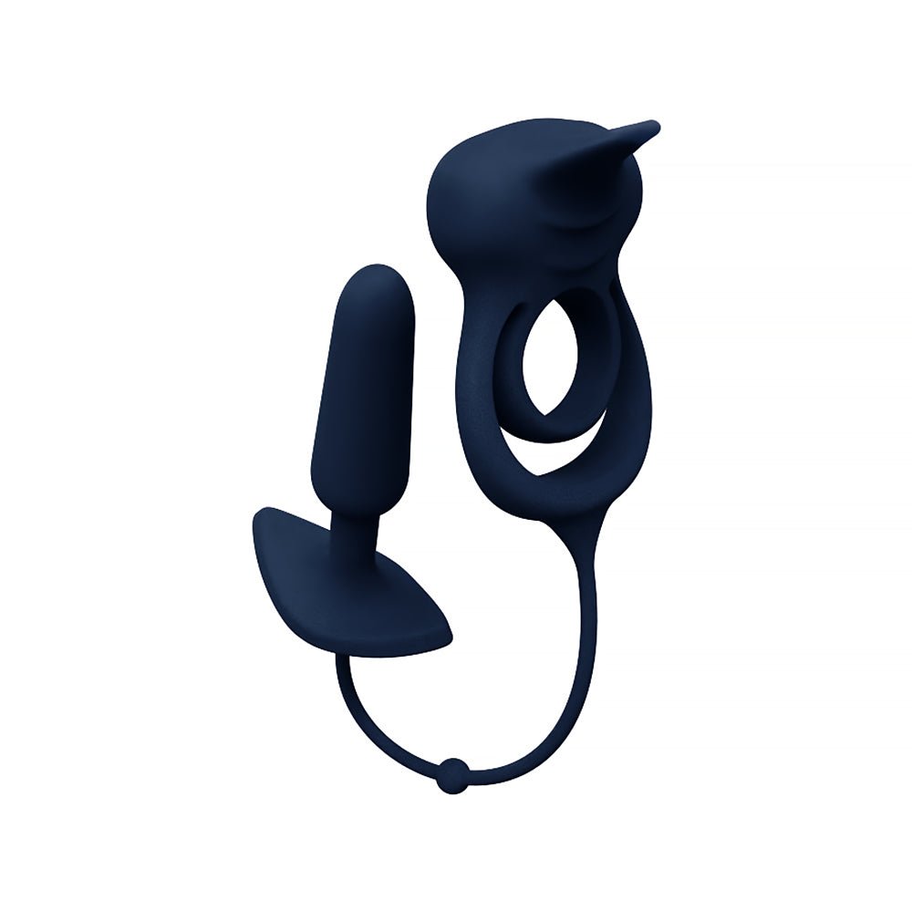VeDO Humper Rechargeable Dual C-Ring with Anal Plug Black - Image 3