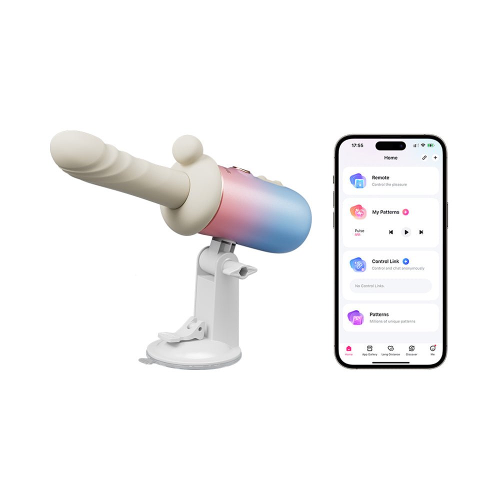 Lovense Spinel App-Controlled Portable Thrusting, Vibrating & Heating Dildo - Image 2