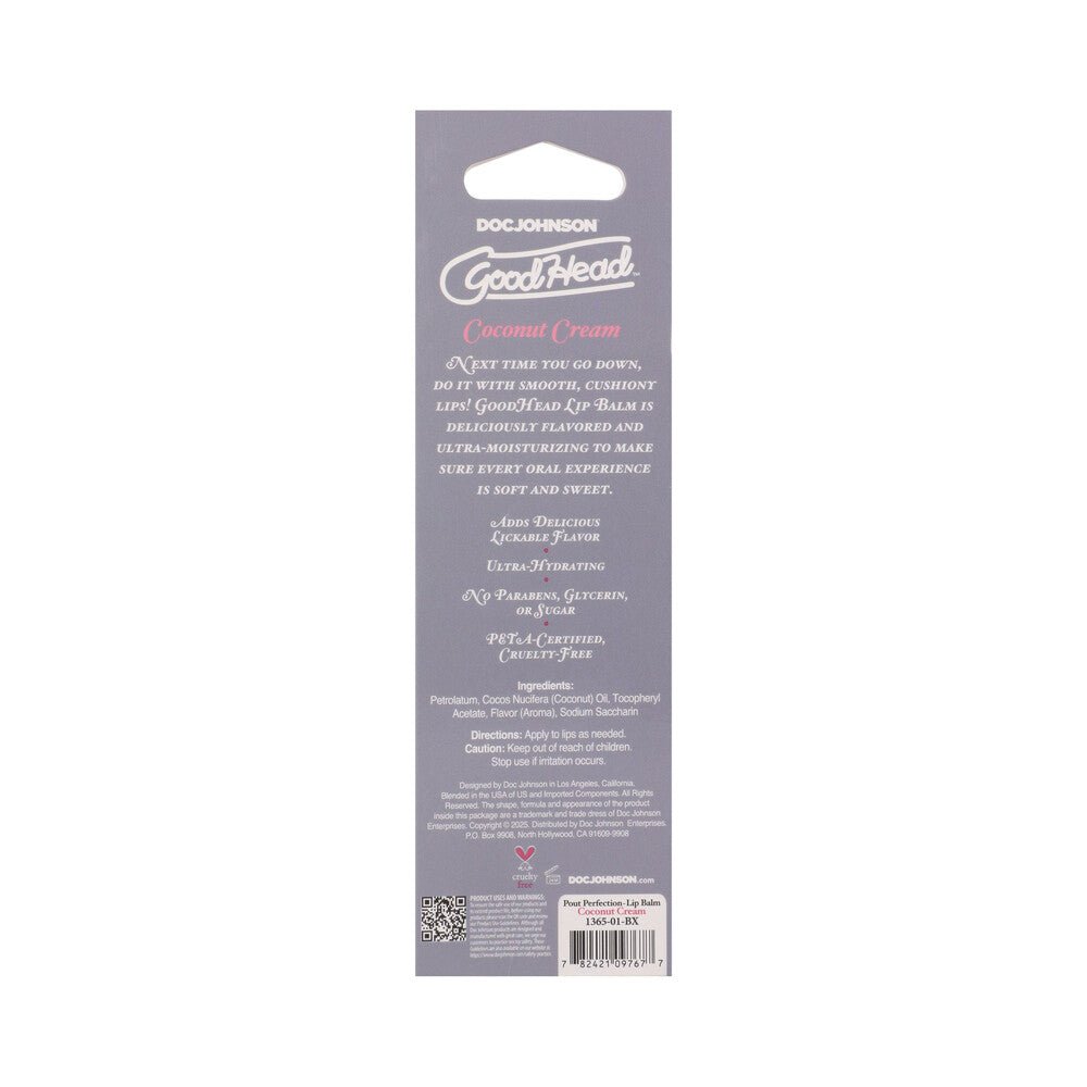 GoodHead Pout Perfection Lip Balm Coconut Cream - Image 5