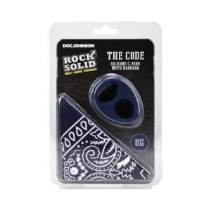Rock Solid The Code Silicone C-Ring with Bandana Navy Blue/Black