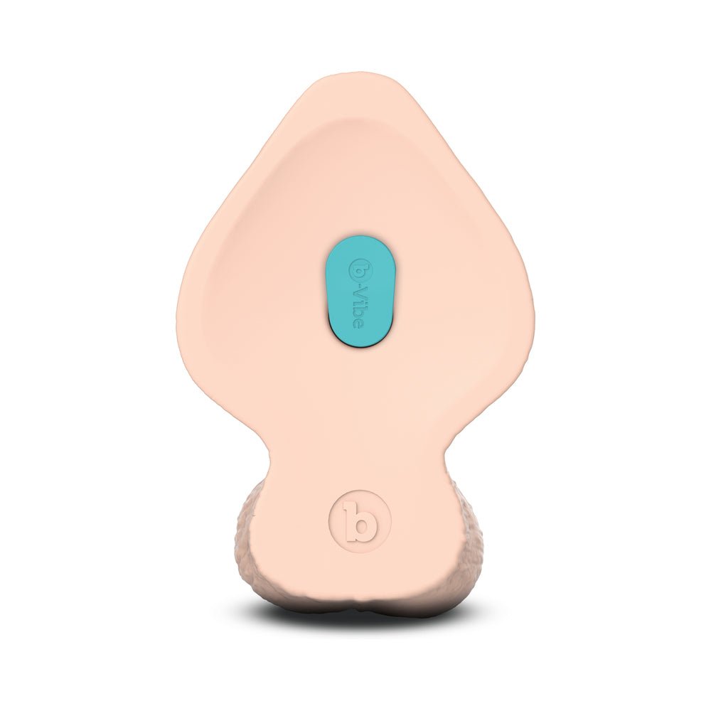 b-Vibe Slipskin Realistic Silicone Dildo 9 in. Girthy Cream - Image 6