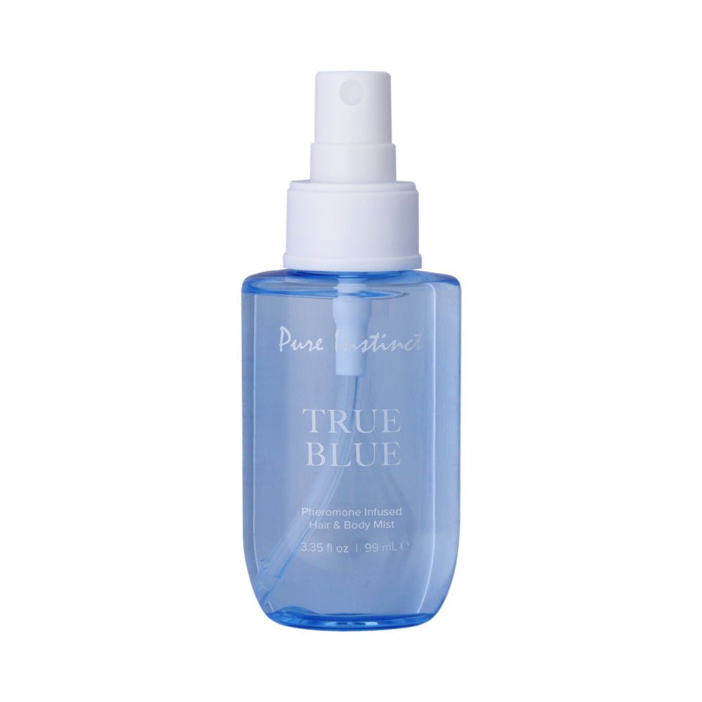 Pure Instinct Pheromone Hair & Body Mist True Blue 3.35 oz. - Image 2