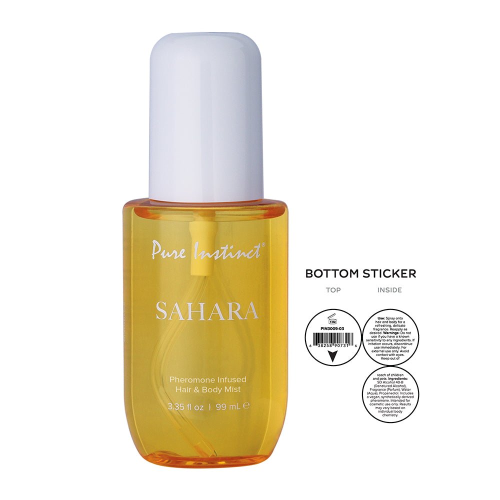 Pure Instinct Pheromone Hair & Body Mist Sahara 3.35 oz. - Image 3