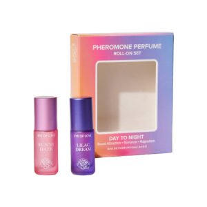 Eye of Love Pheromone Parfum Set 0.34 oz. Roll-On Sunny Daze/Lilac Dream