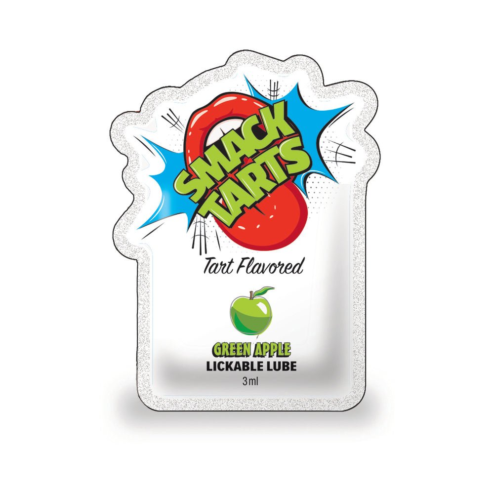 Smack Tarts Lickable Lube Sour Green Apple 3 ml Pouch 36-Piece Display - Image 2
