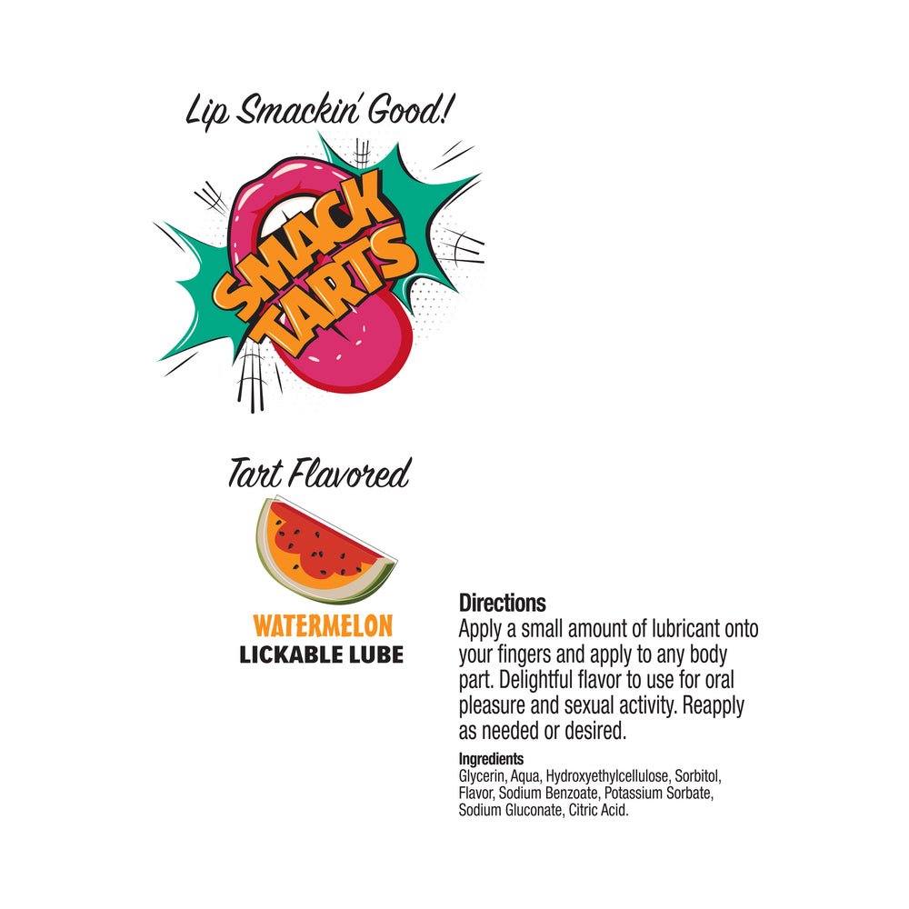 Smack Tarts Lickable Lube Sour Watermelon 2 oz. - Image 2