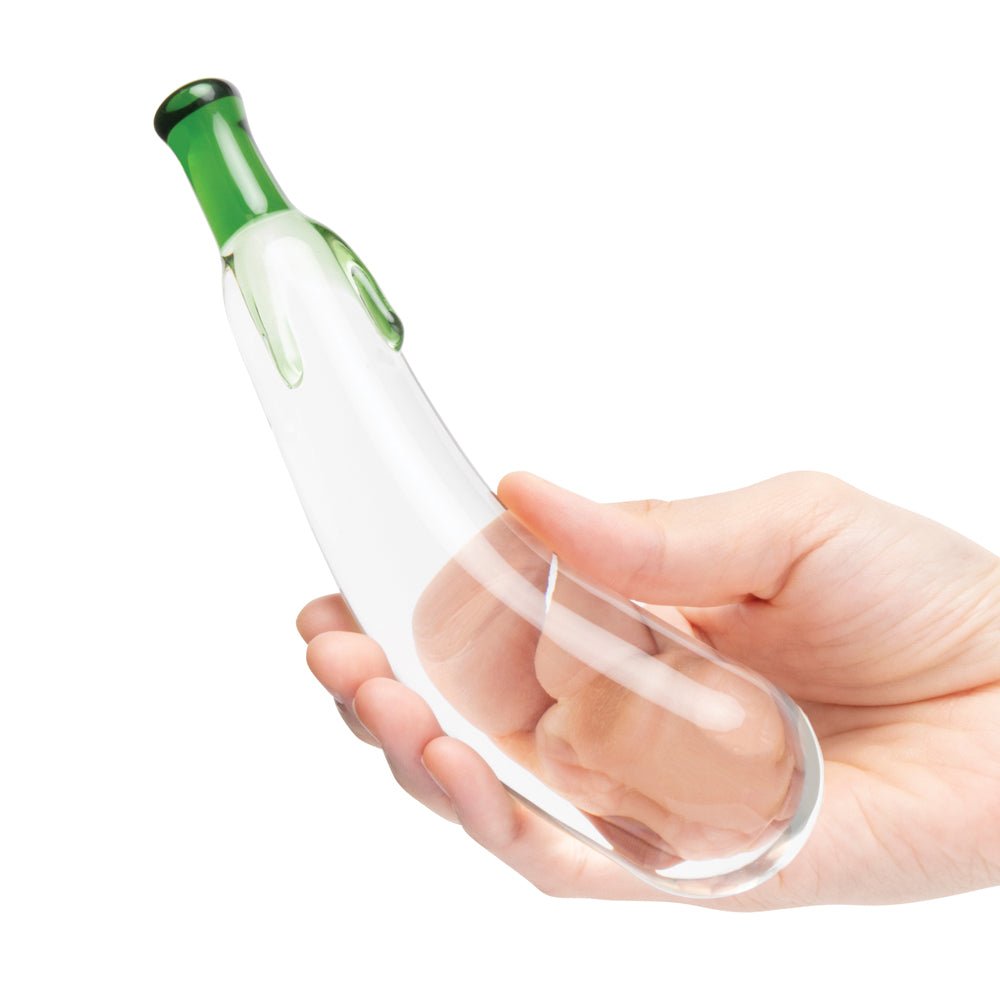 Glas Eggplant Ecstasy 7.25 in. Glass Dildo - Image 4