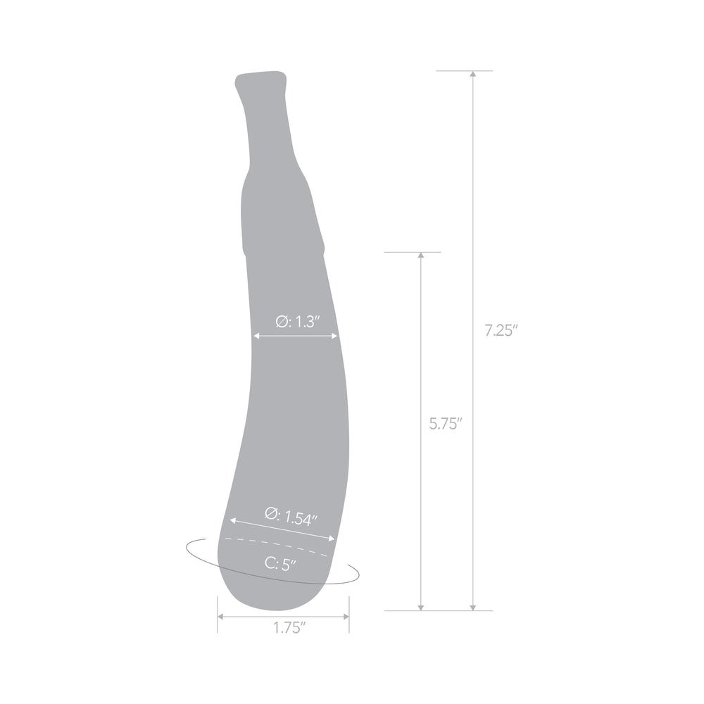 Glas Eggplant Ecstasy 7.25 in. Glass Dildo - Image 6