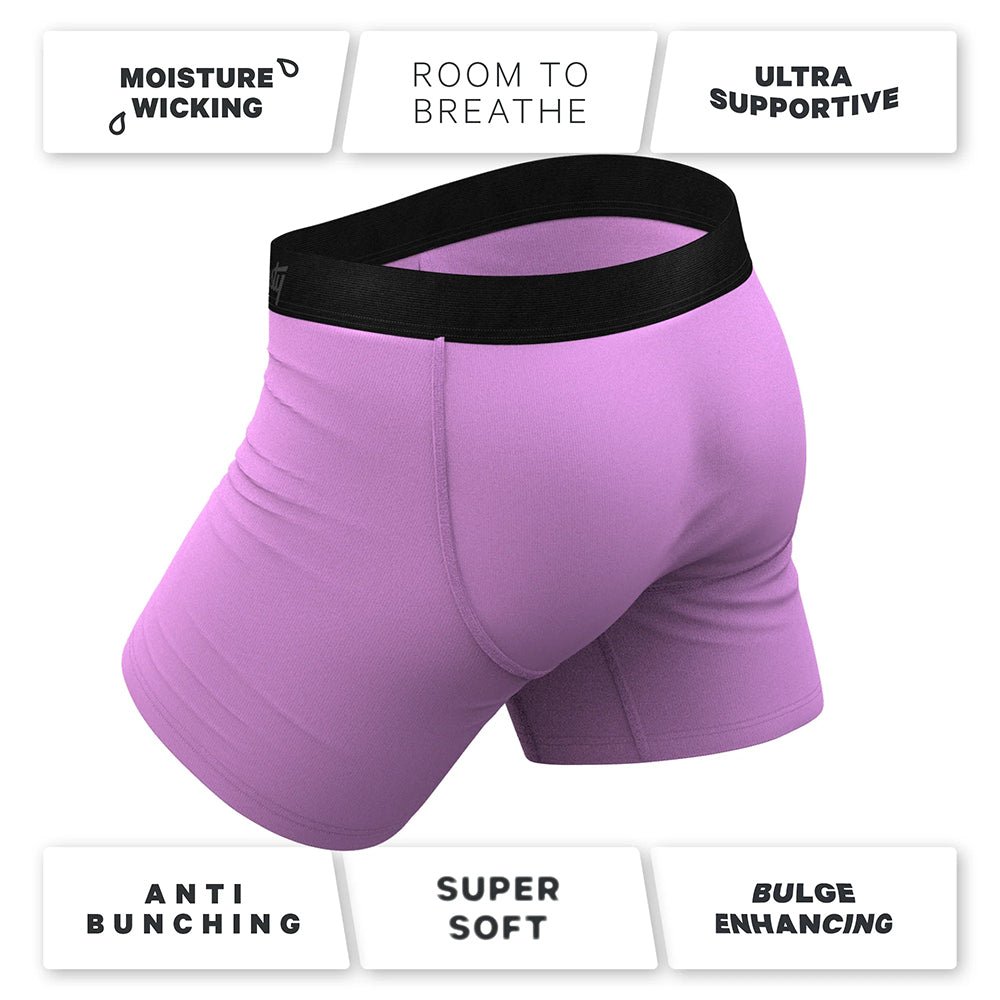 Shinesty The Double Entendre Eggplant Ball Hammock Pouch Underwear with Fly M - Image 5