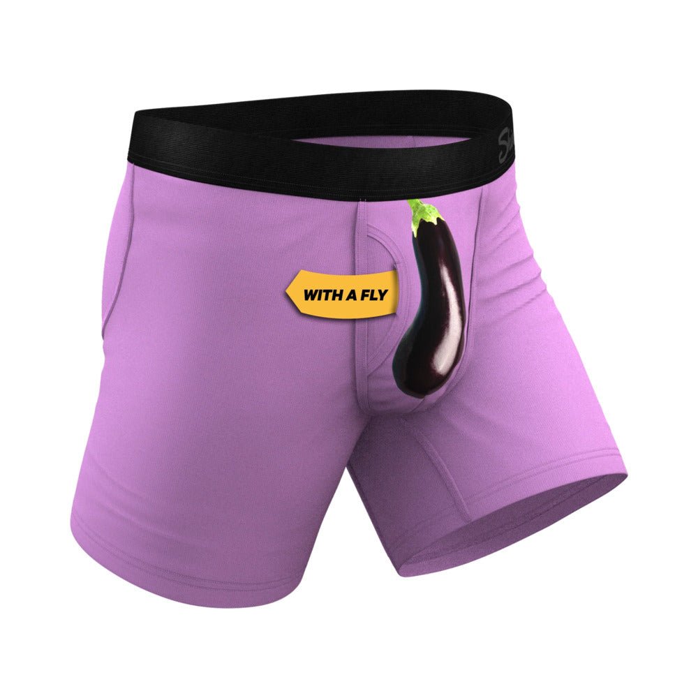 Shinesty The Double Entendre Eggplant Ball Hammock Pouch Underwear with Fly 2XL - Image 2