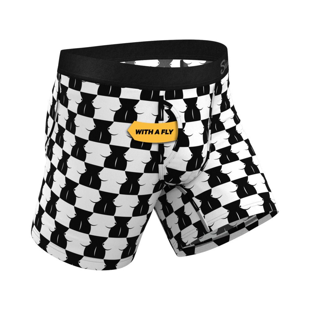 Shinesty The Chest Mate Checkered Ball Hammock Pouch Underwear with Fly XL - Image 2