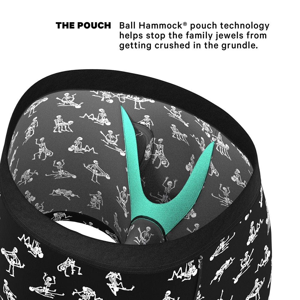Shinesty The Bare Back Bones Glow-in-the-Dark Skeletons Ball Hammock Pouch Underwear with Fly L - Image 5