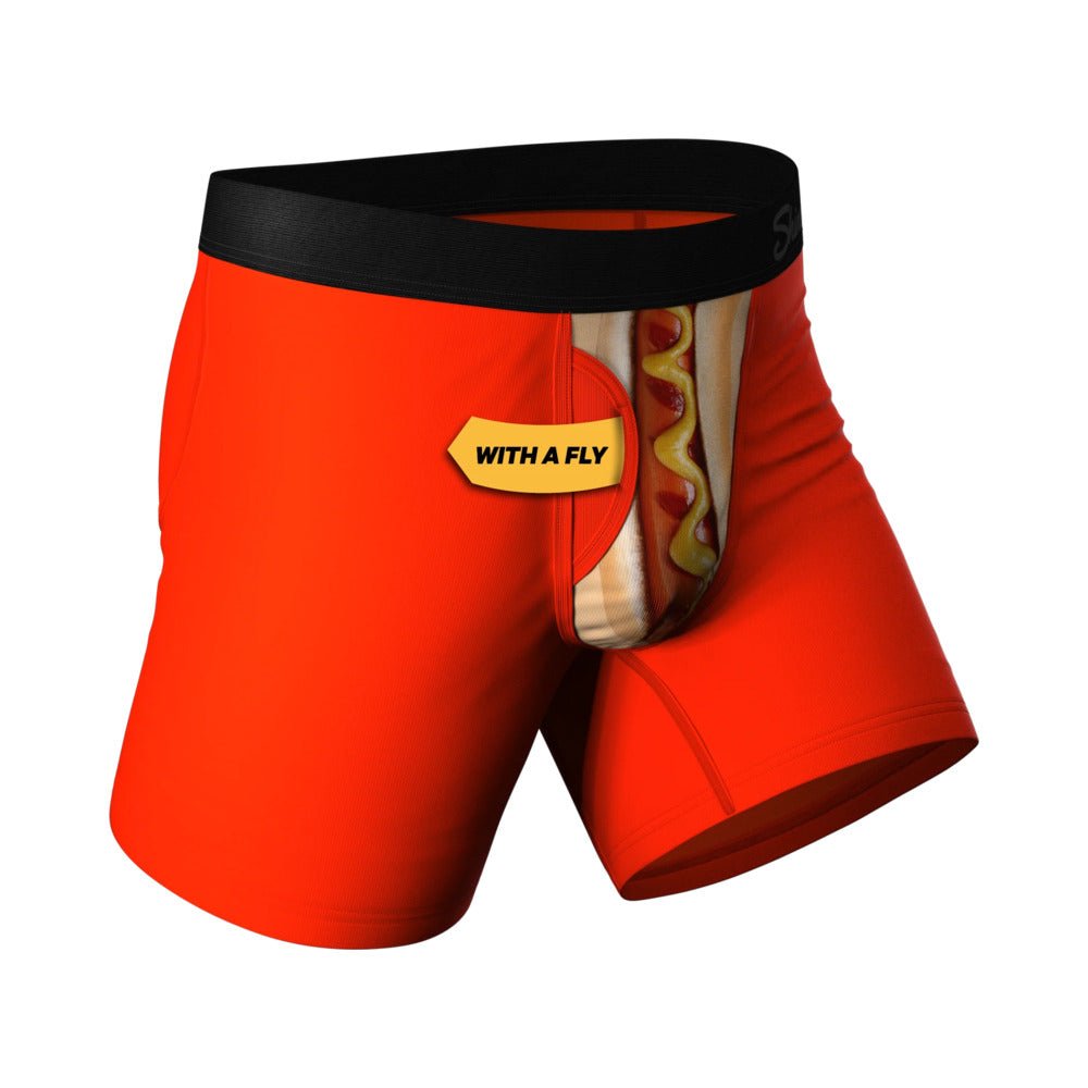 Shinesty The Coney Islands Hot Dog Ball Hammock Pouch Underwear with Fly M - Image 2