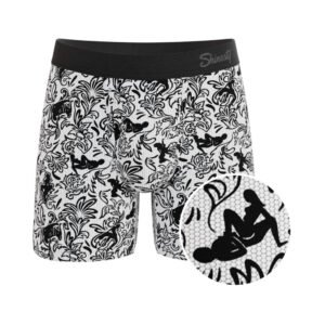 Shinesty The Racy & Lacy Provocative Lace Ball Hammock Pouch Underwear with Fly S