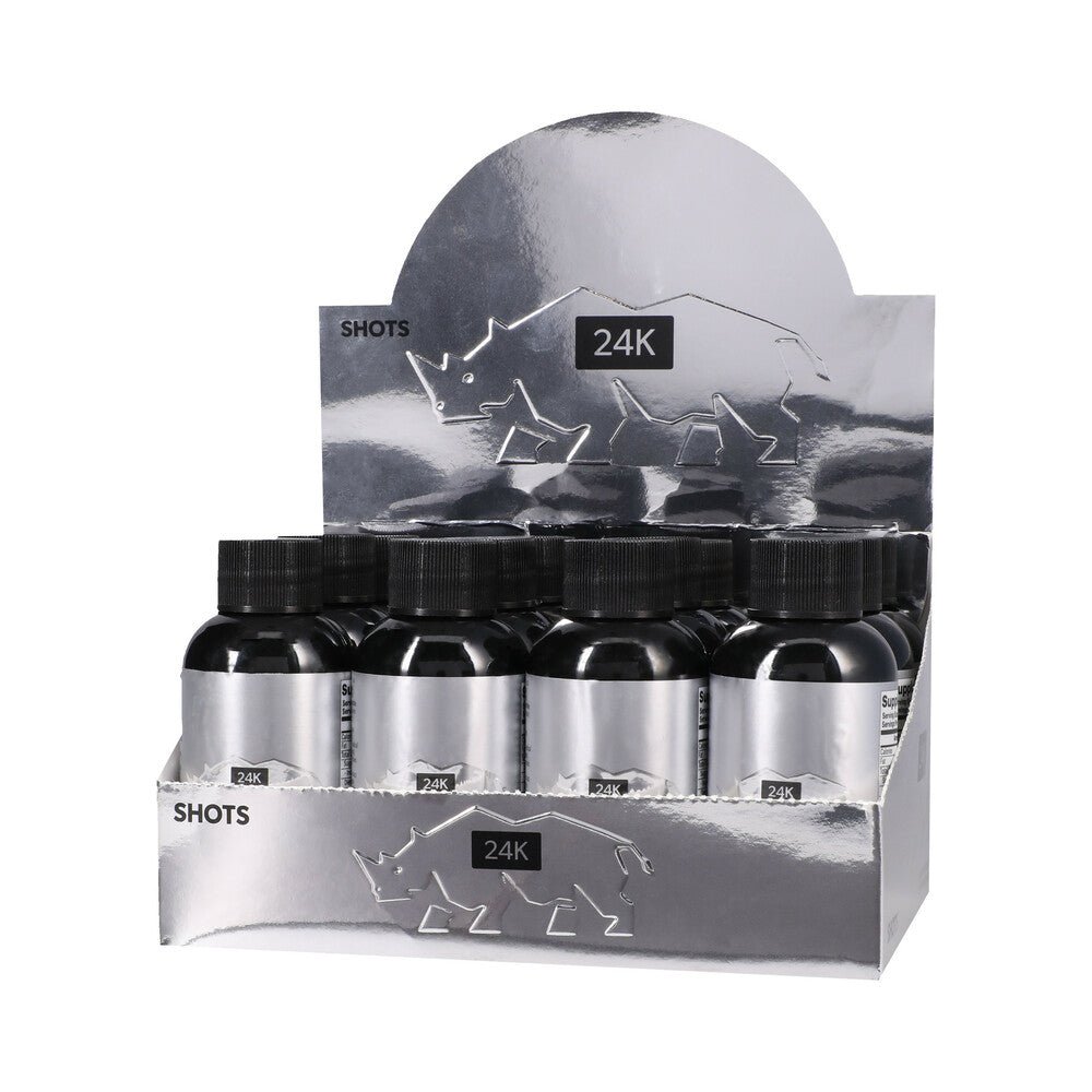 Rhino 24K Liquid Shots 2 oz. Bottles 12-Pack Display