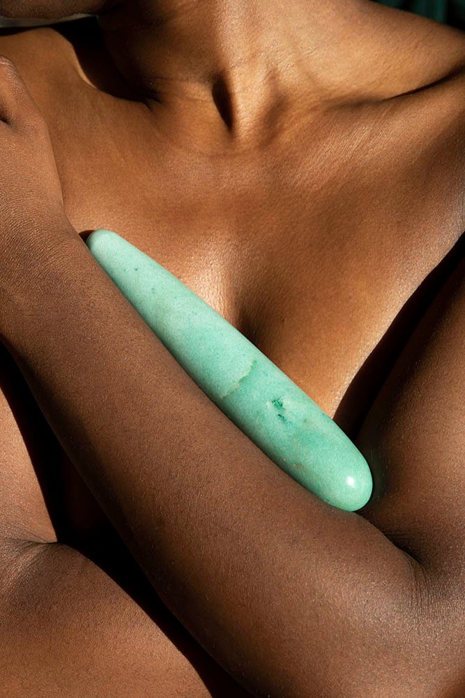Chakrubs Indian Jade Original Green Aventurine Wand - Image 4