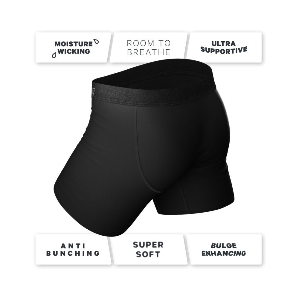 Shinesty The 009 Black Tuxedo Ball Hammock Pouch Underwear with Fly L - Image 5