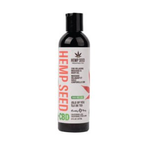 Earthly Body Hemp Seed CBD Relaxing Massage and Body Oil Isle of You 8 oz.