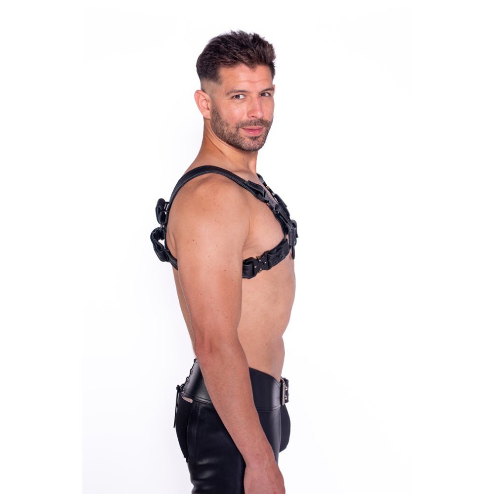 Prowler RED Bull Harness Black with Metal Fittings S - Image 3