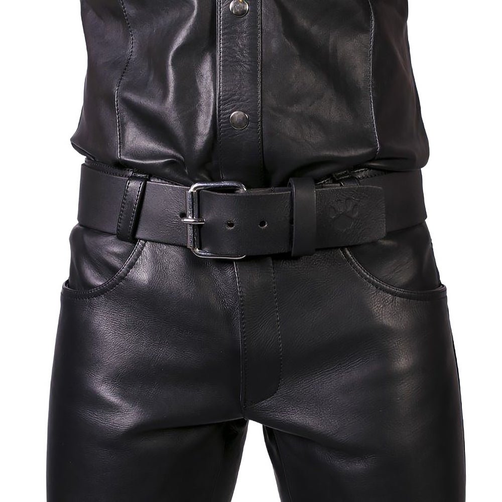 Prowler RED Leather Jeans Black 35 in. - Image 4