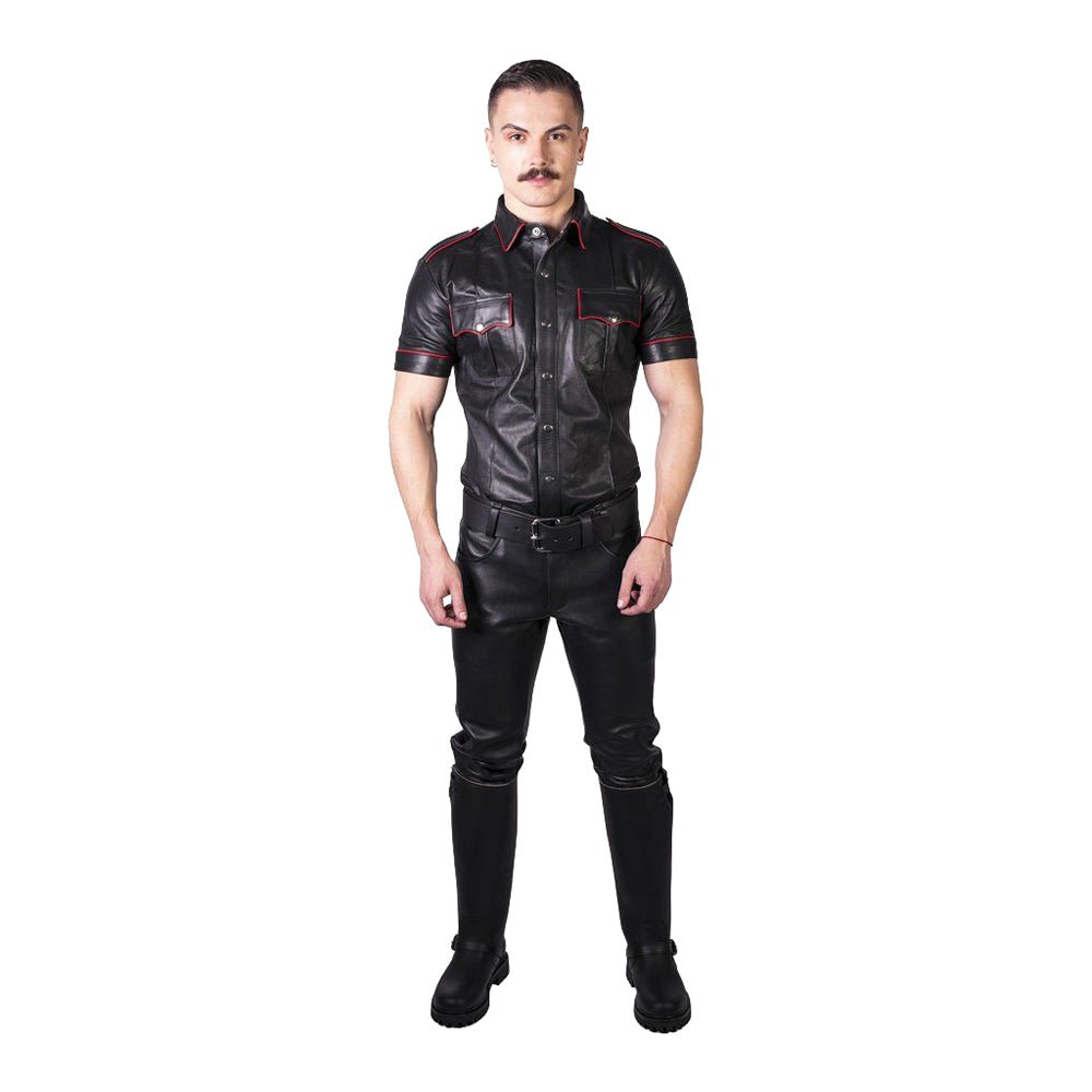 Prowler RED Leather Jeans Black 38 in.