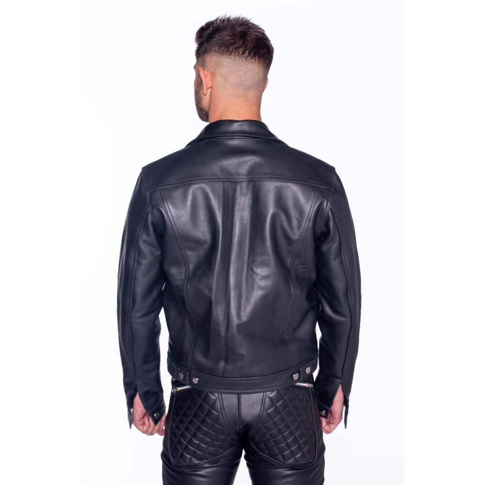 Prowler RED Leather Trucker Jacket 2XL - Image 6
