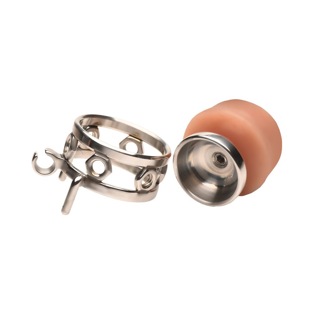 Master Series Pussy Boy Metal Chastity Cage - Image 6
