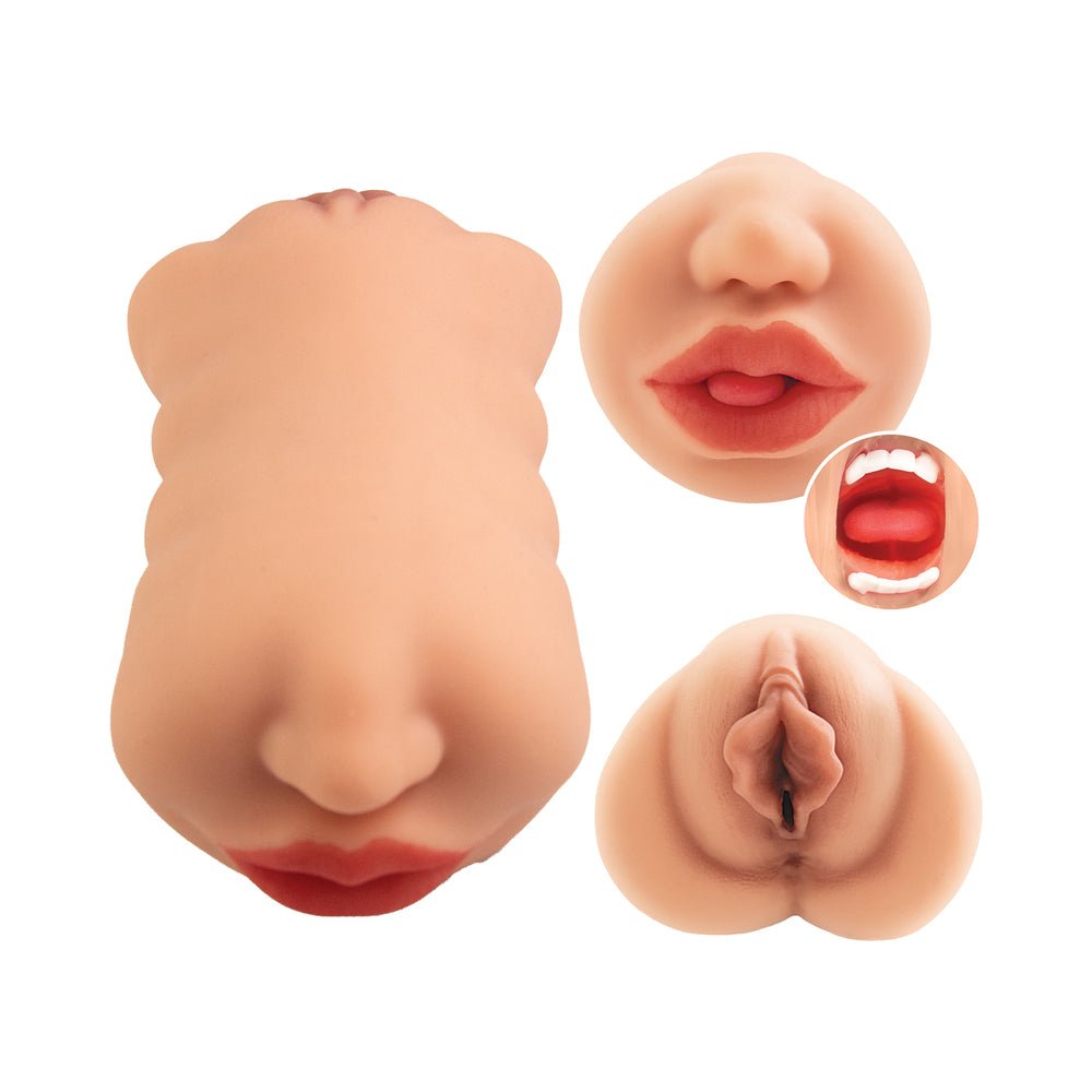 Always Horny Masturbator Double Sided Stroker Beige - Image 4
