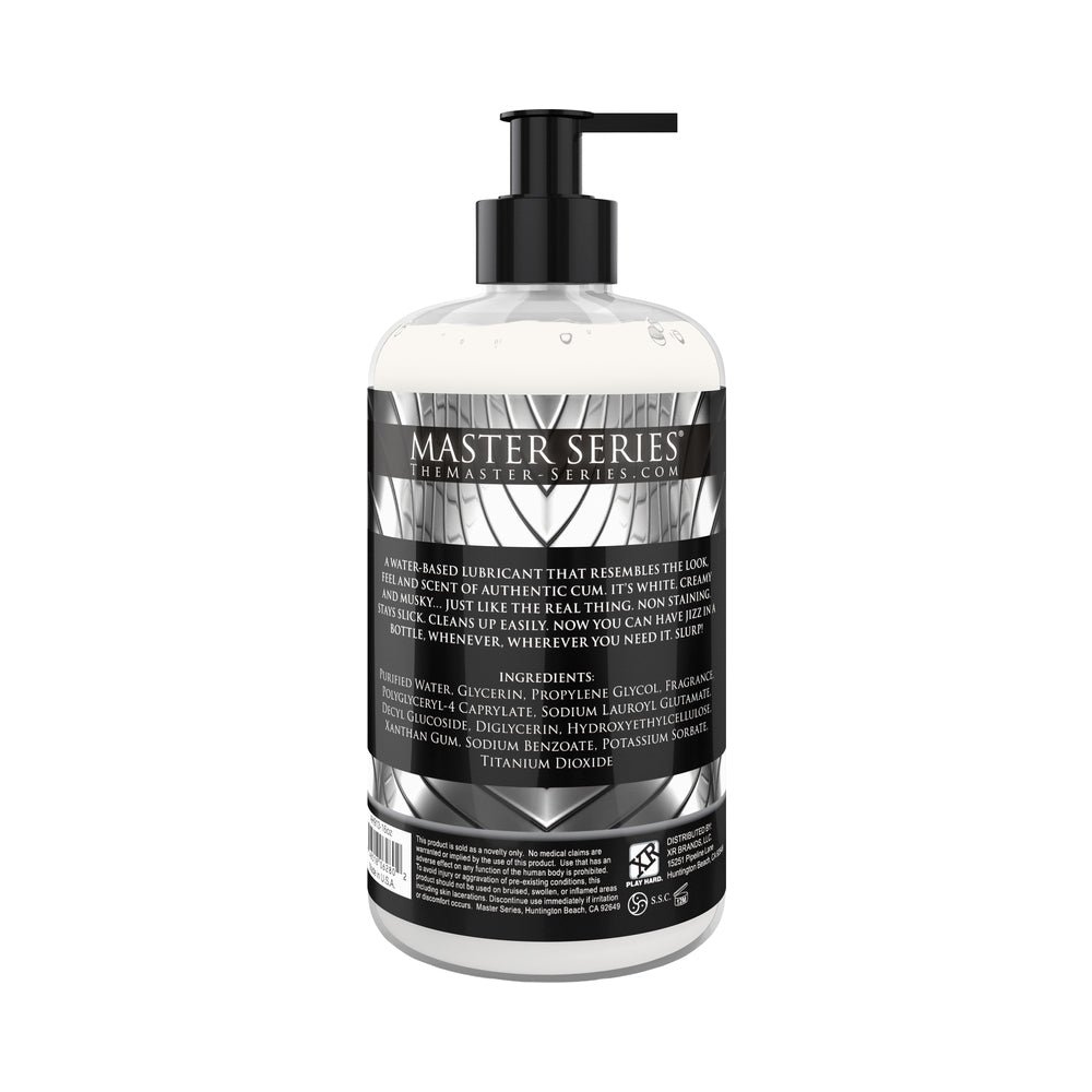 Master Series Jizz Cum-Scented Water-Based Lube 16 oz. - Image 2