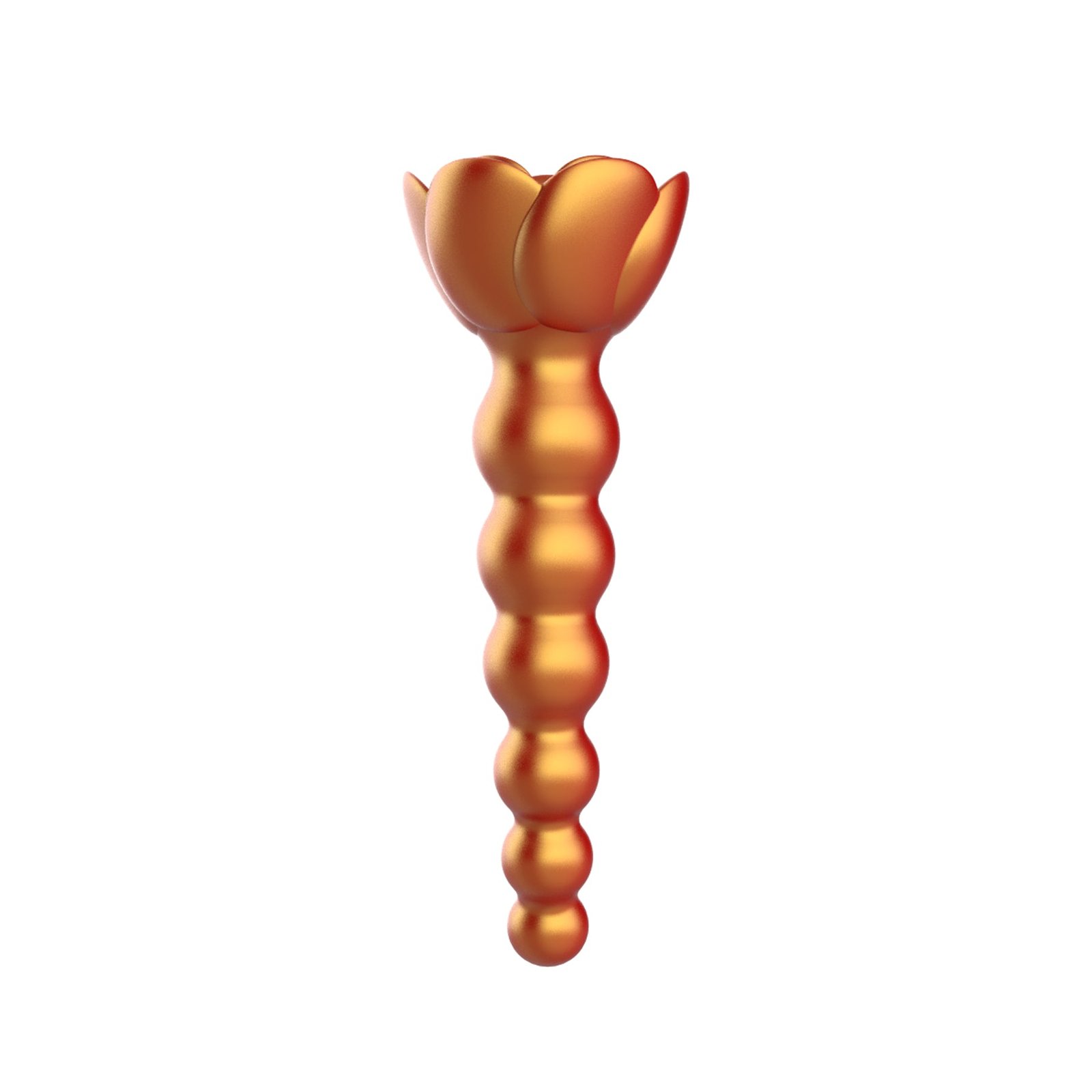 Adam & Eve Beaded Rose Blossom Silicone Anal Vibrator - Image 4